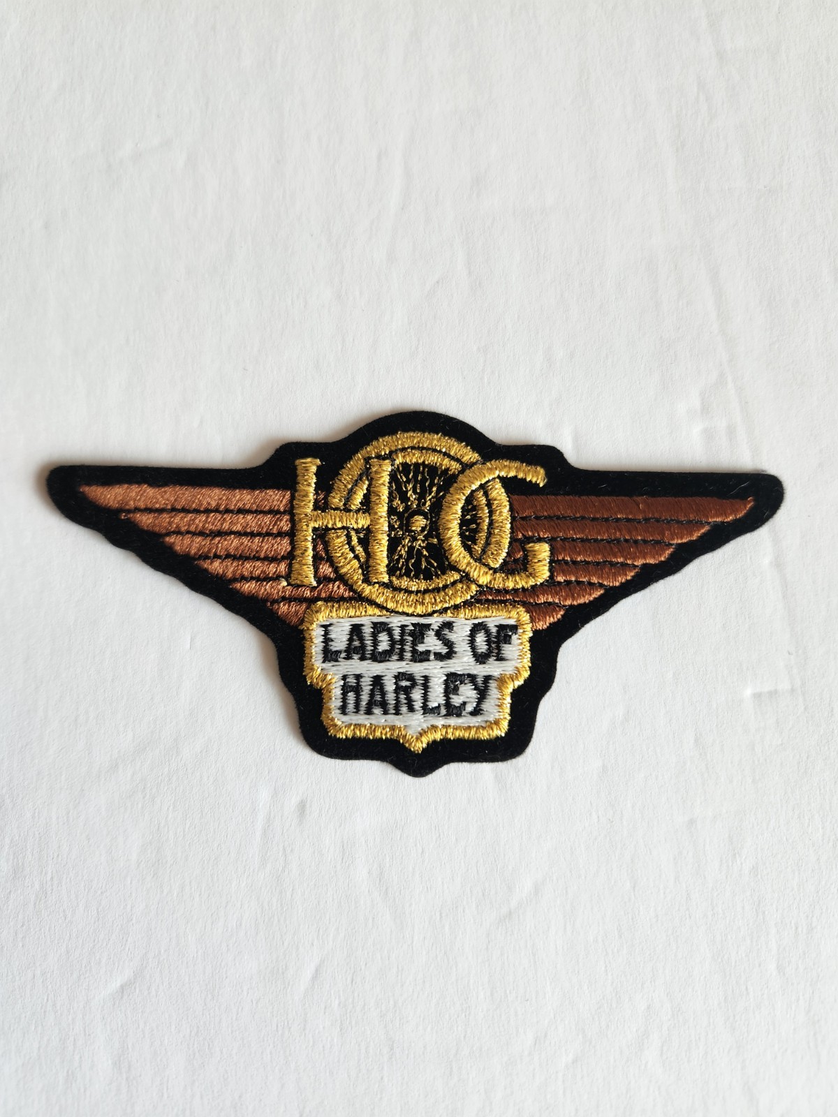 Ladies of Harley Davidson Motorcycle Group HOG Wings Logo Embroidered Vest Patch