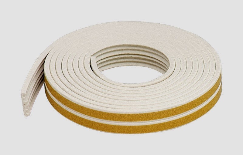 M-D White Rubber Weather Stripping Tape For Doors and Windows 17' L X 3/8'' 1 pk