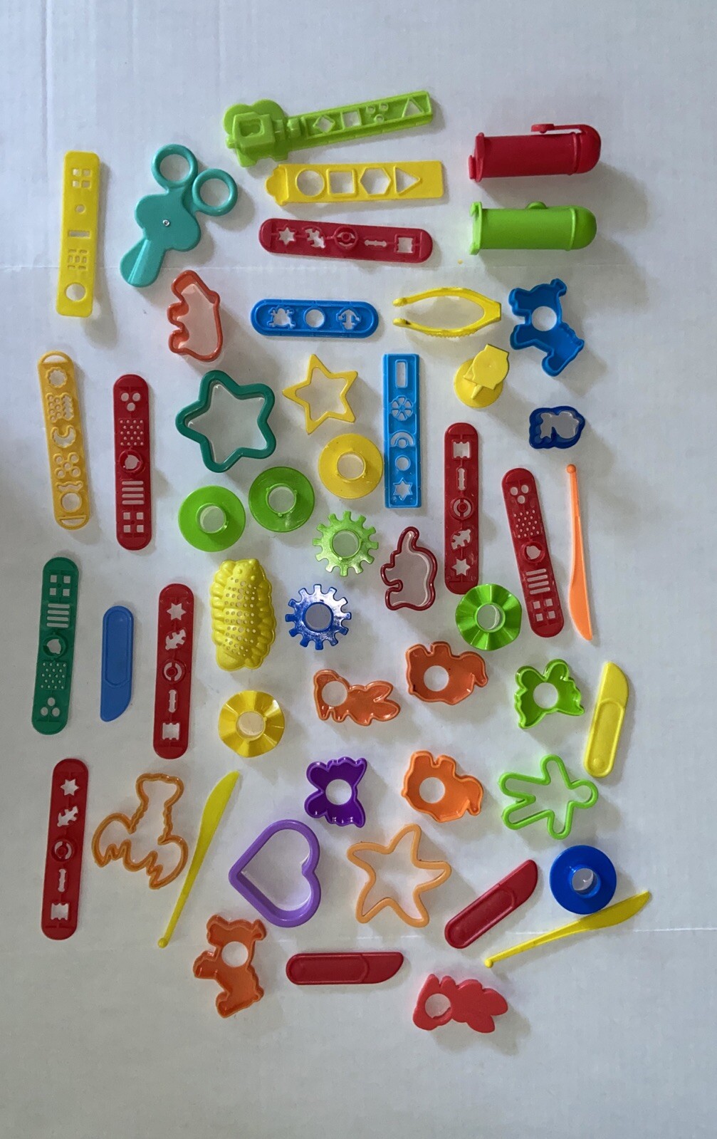 50 Piece LOT Play Doh Dough Molds Accessories Tools Cutters Assorted Sets Parts