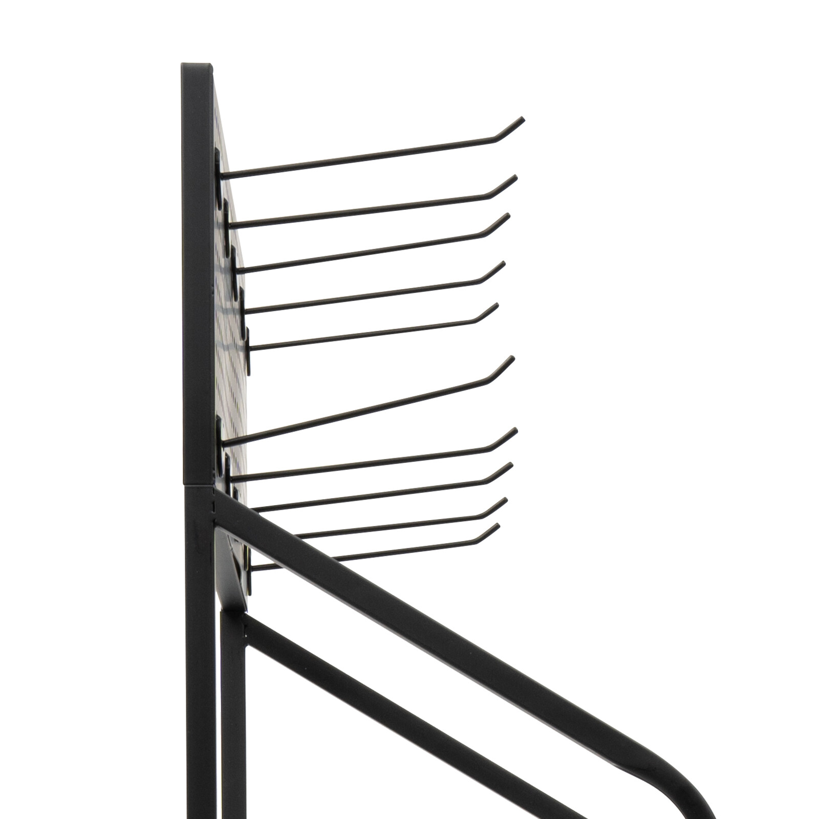 4 Tier Retail Display Rack Snack Candy Display Organizer Stand With 10 Hooks