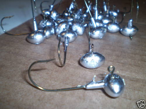 3/8 football jig heads 4/0   25 pk bass walleye