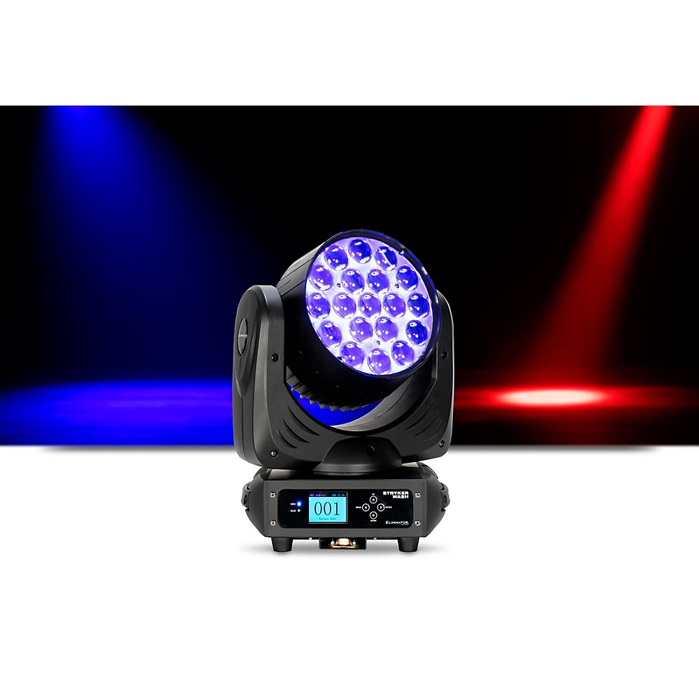 Eliminator Lighting LED Moving Head Stryker Wash Black Refurbished