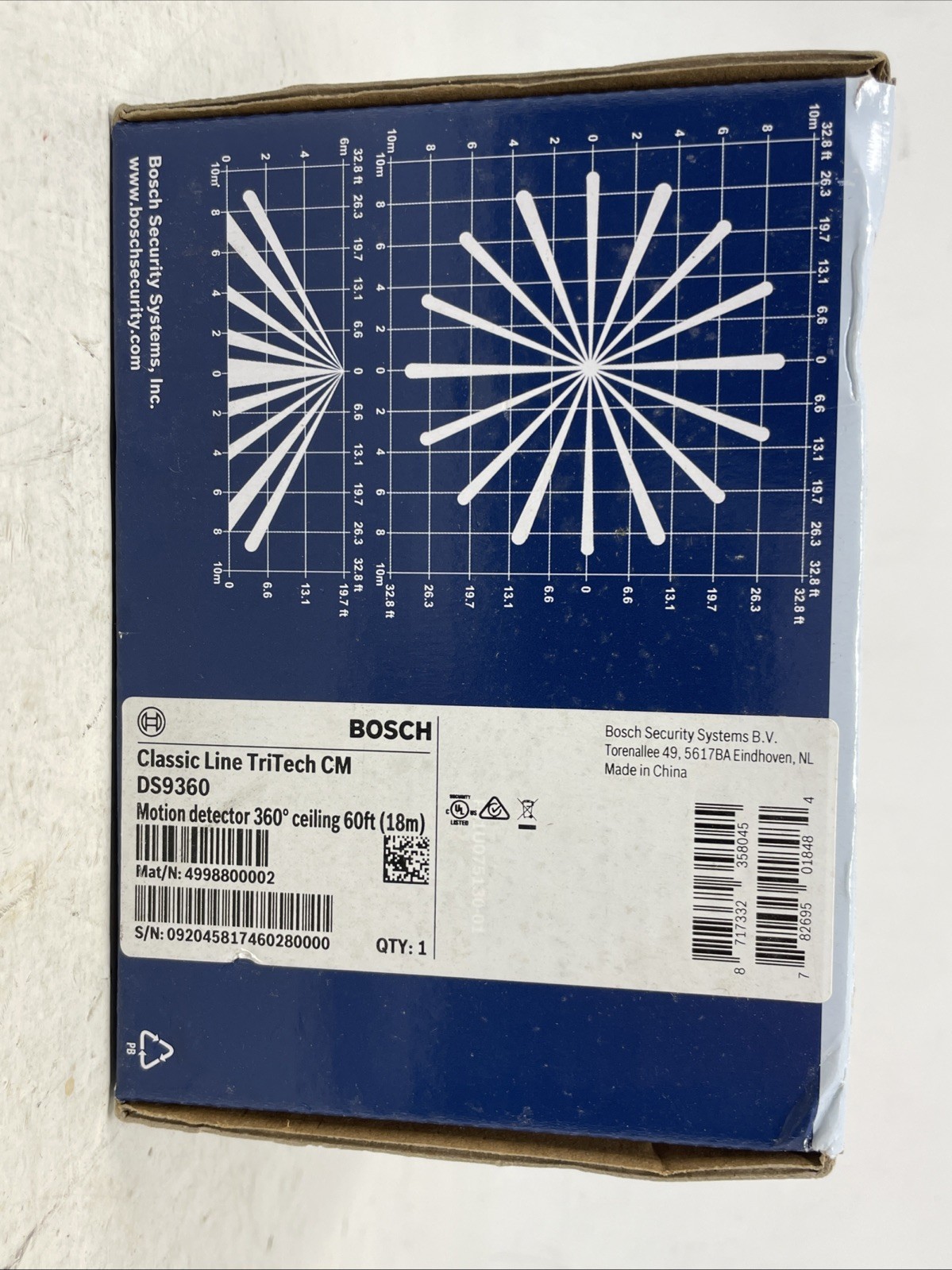 Bosch DS9360 Panoramic TriTech PIR Microwave Detector (G2)