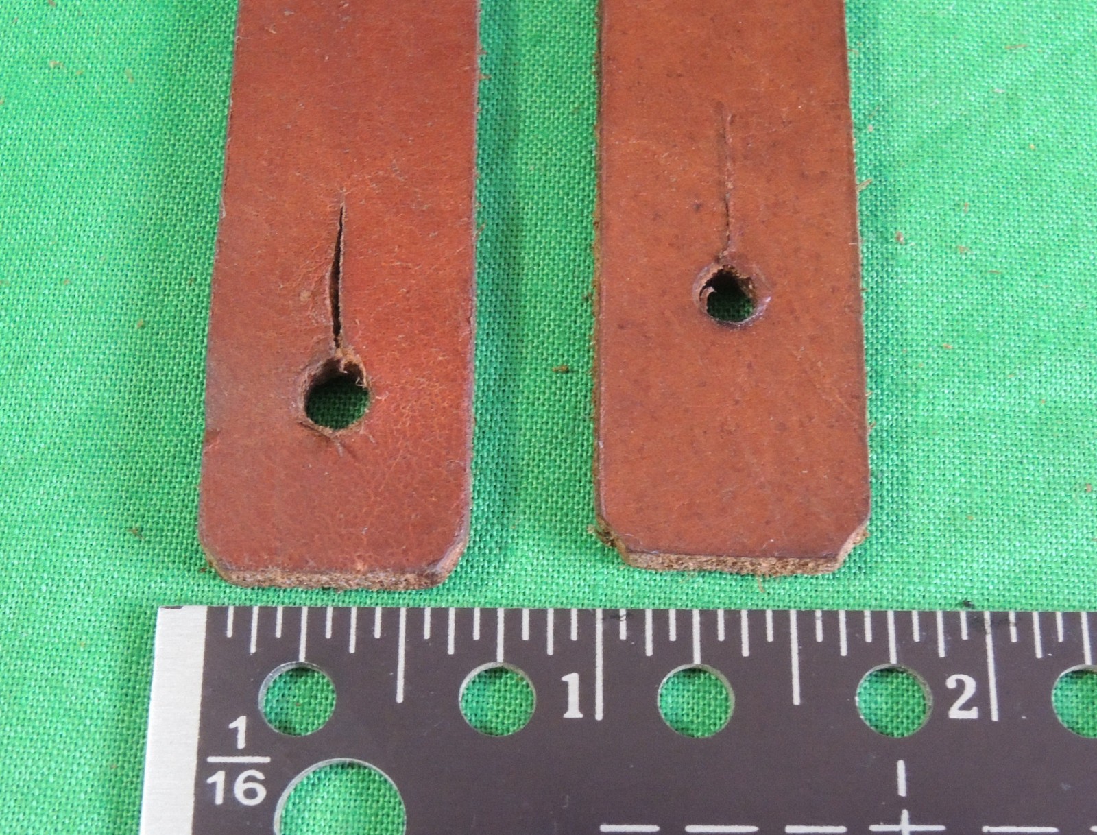 SKS Sling Leather Strip End Tab Loop PAIR (NO Keepers)