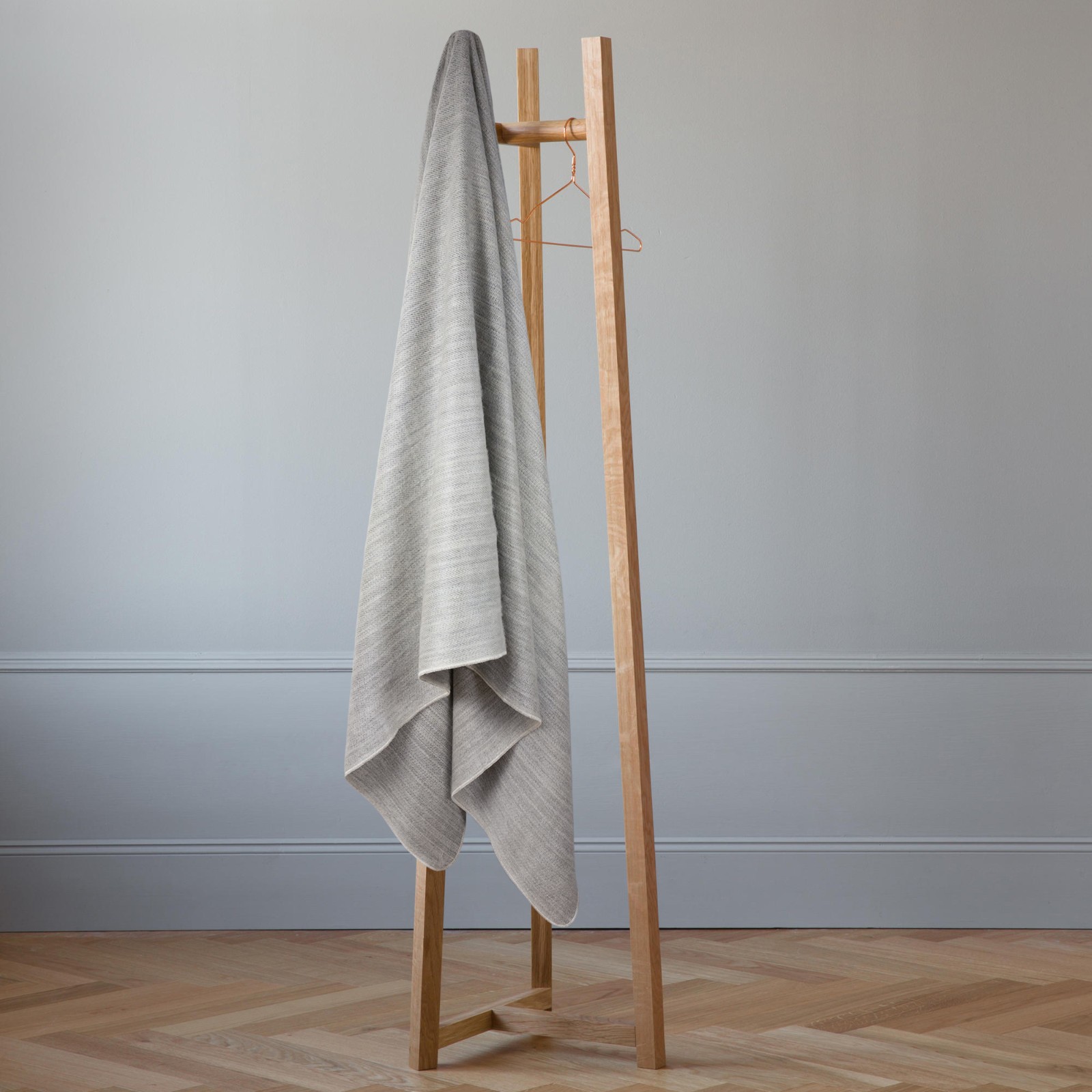 DOUBLE DENSITY ALPACA WOOL BLANKET THROW | QUEEN SIZE | SOFT&WARM – SILVER GRAY
