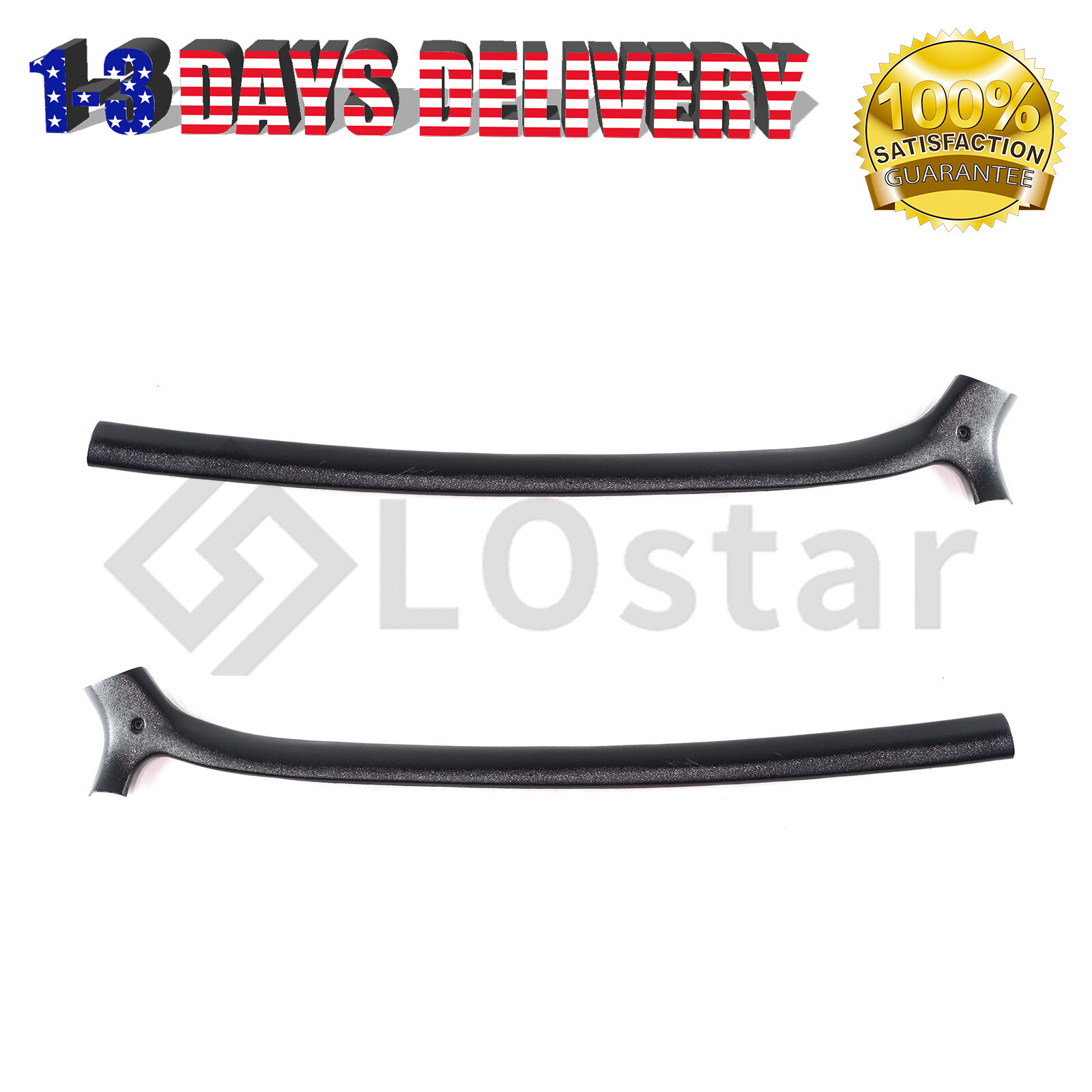 Plastic Side Headliner Trim Molding Set For 74-81 Chevy Camaro Pontiac Firebird