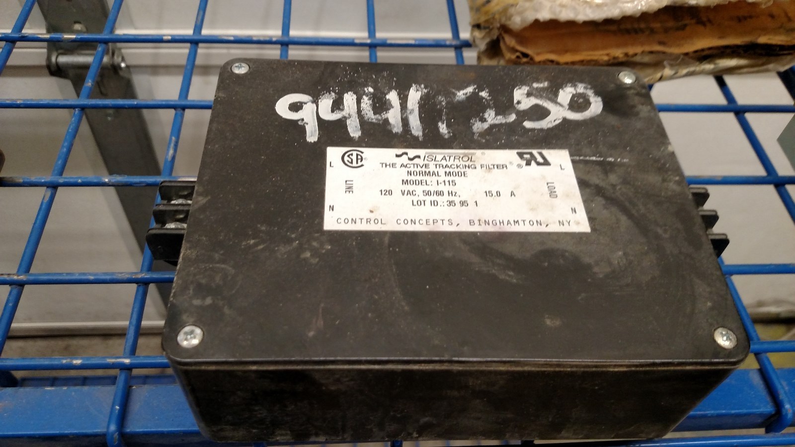 CONTROL CONCEPTS MODEL I-115 ISLATROL ACTIVE TRACKING FILTER I115