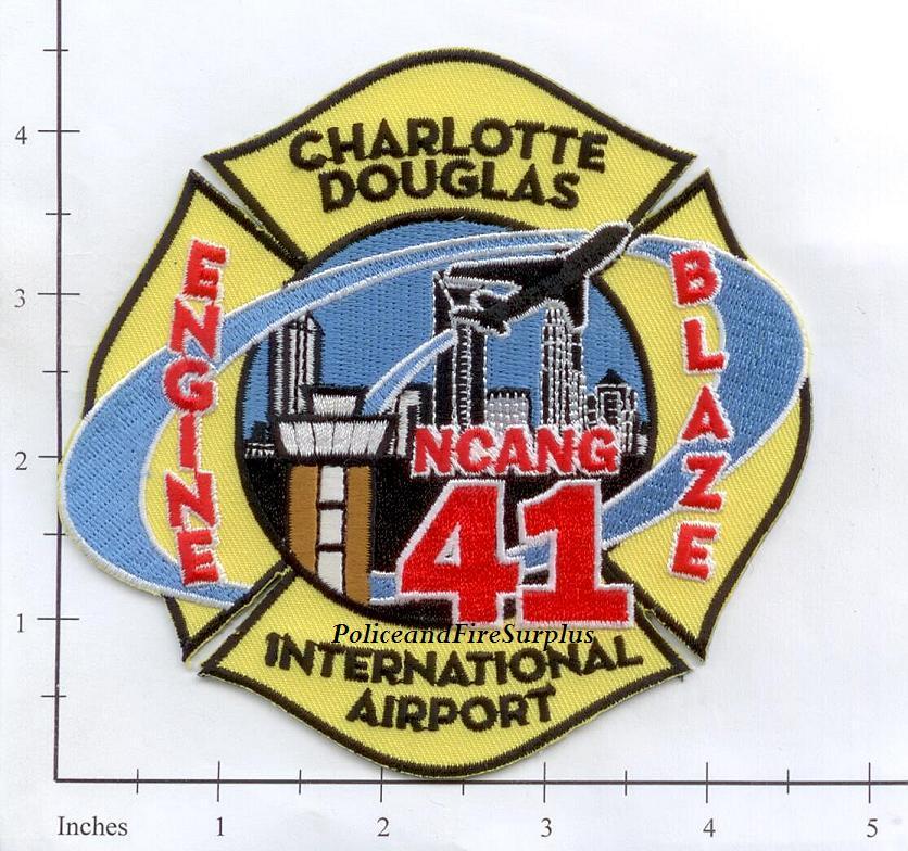 North Carolina - Charlotte Douglas Engine 41 Interntl Airport NC Fire Dept Patch