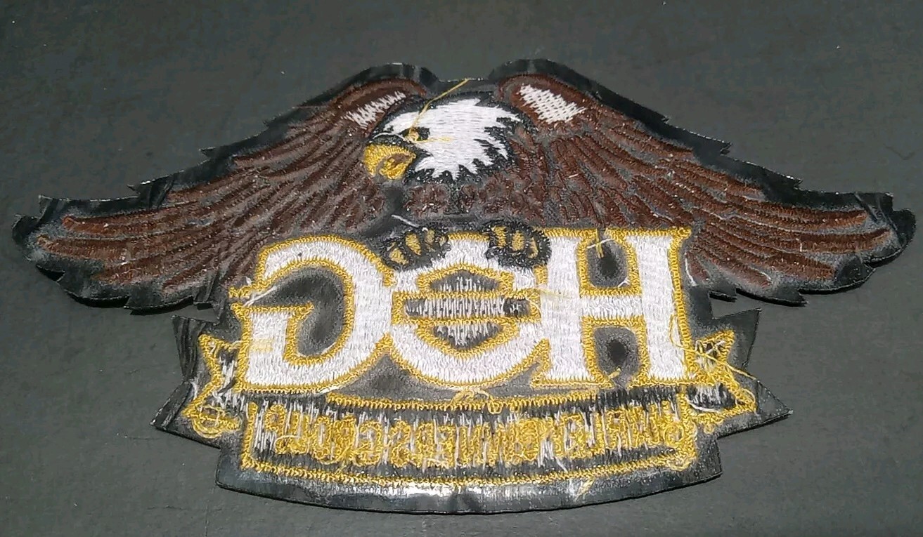 Harley Davidson HOG Harley Owners Group Patch and Pin Eagle Gold Pin