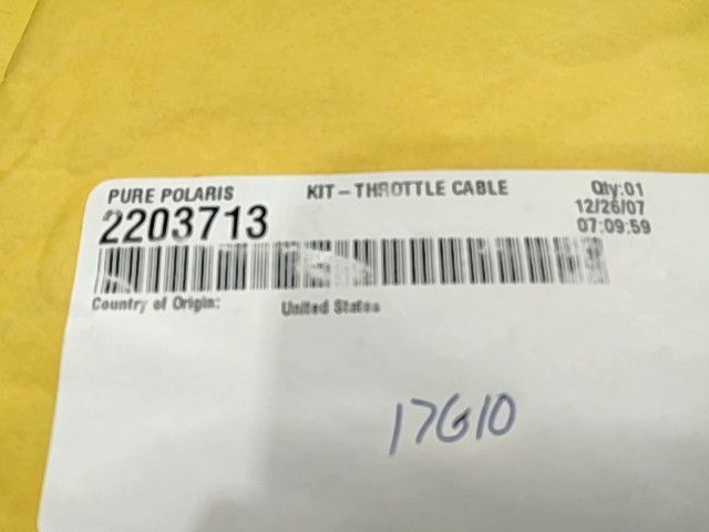 Throttle Cable Kit - ---- POLARIS NOS