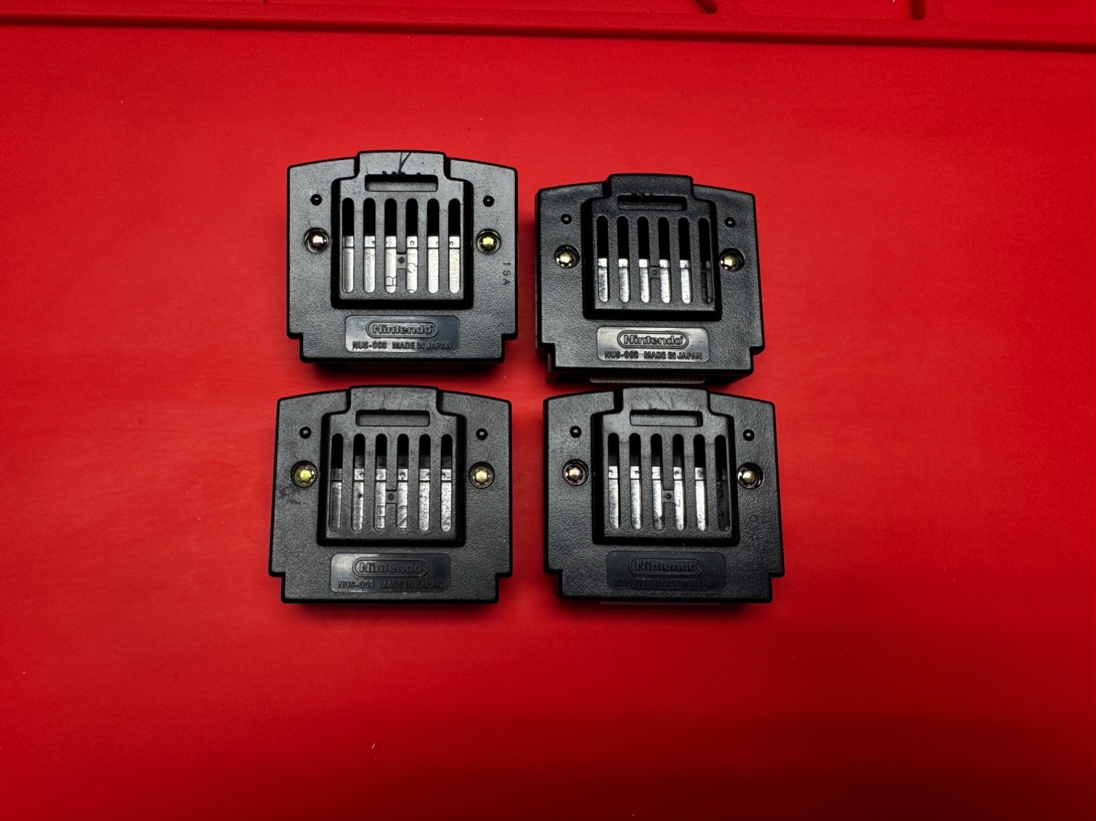Nintendo 64 Jumper Pak Model NUS-008 Cartridge for N64 Console OEM Lot of 4