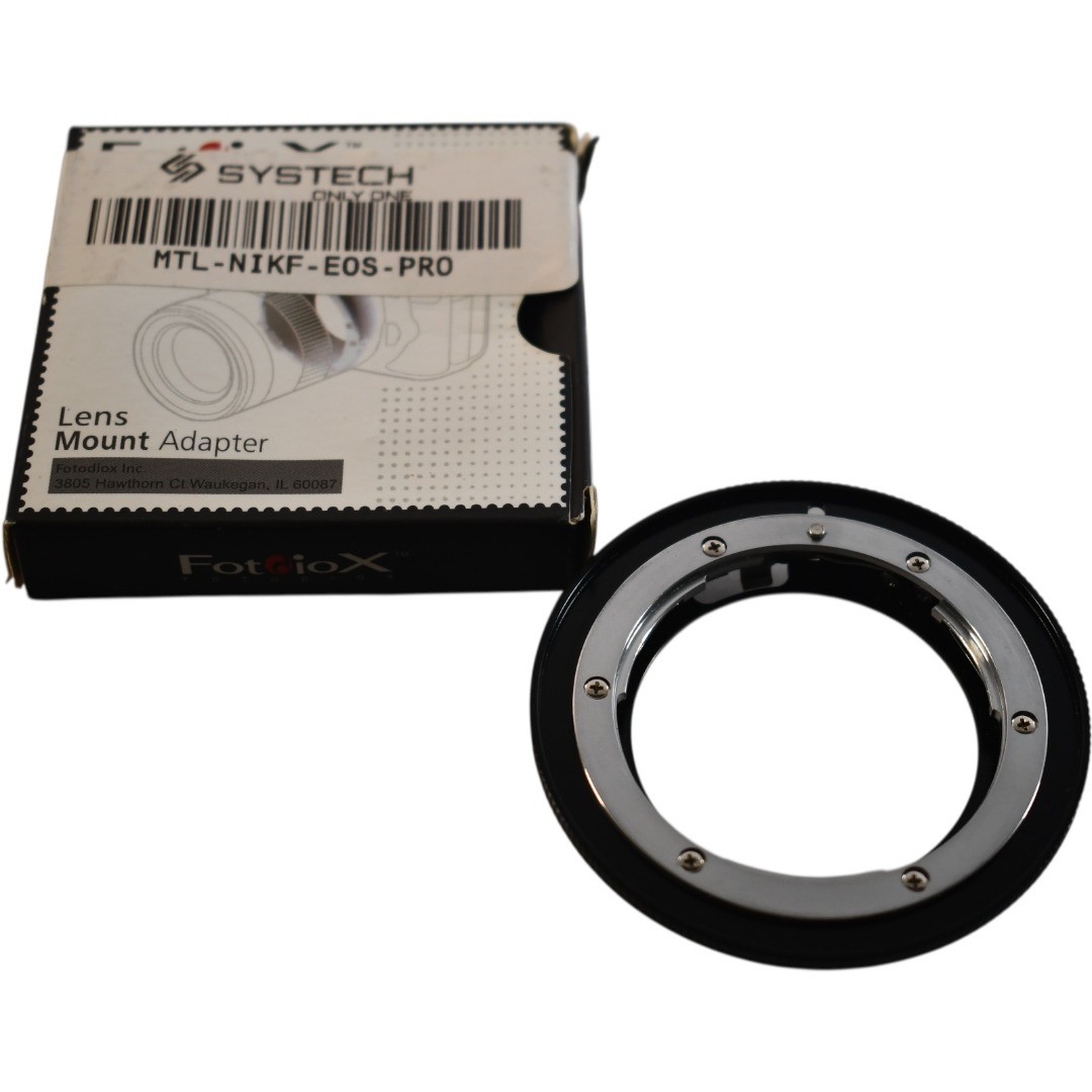 NEW Fotodiox NIK-EOS Lens Mount Adapter Nikon F Nikkor Lens to Canon EOS EF EF-S