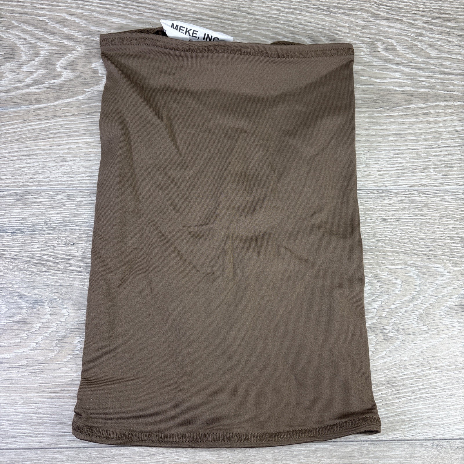 USGI MILITARY MEKE INC NECK GAITER FACE WARMER GATOR BROWN POLY PRO MASK