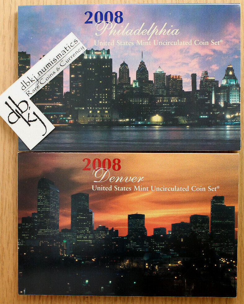 2008 Mint Set - Uncirculated Coins - 28-Coin Set - P & D