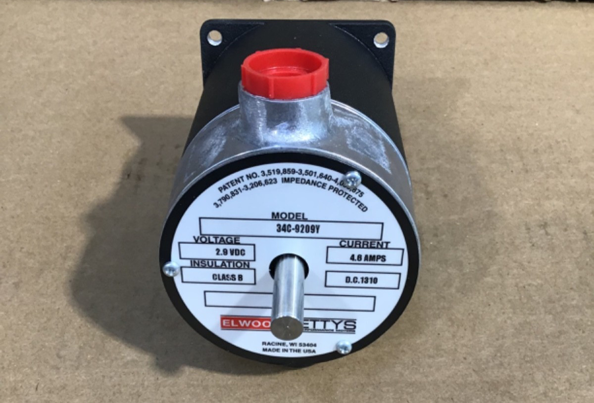 ELWOOD GETTYS 34C-9209Y  STEPPER  MOTOR, 2.9 VDC, 4.6 AMPS    NEW NO BOX