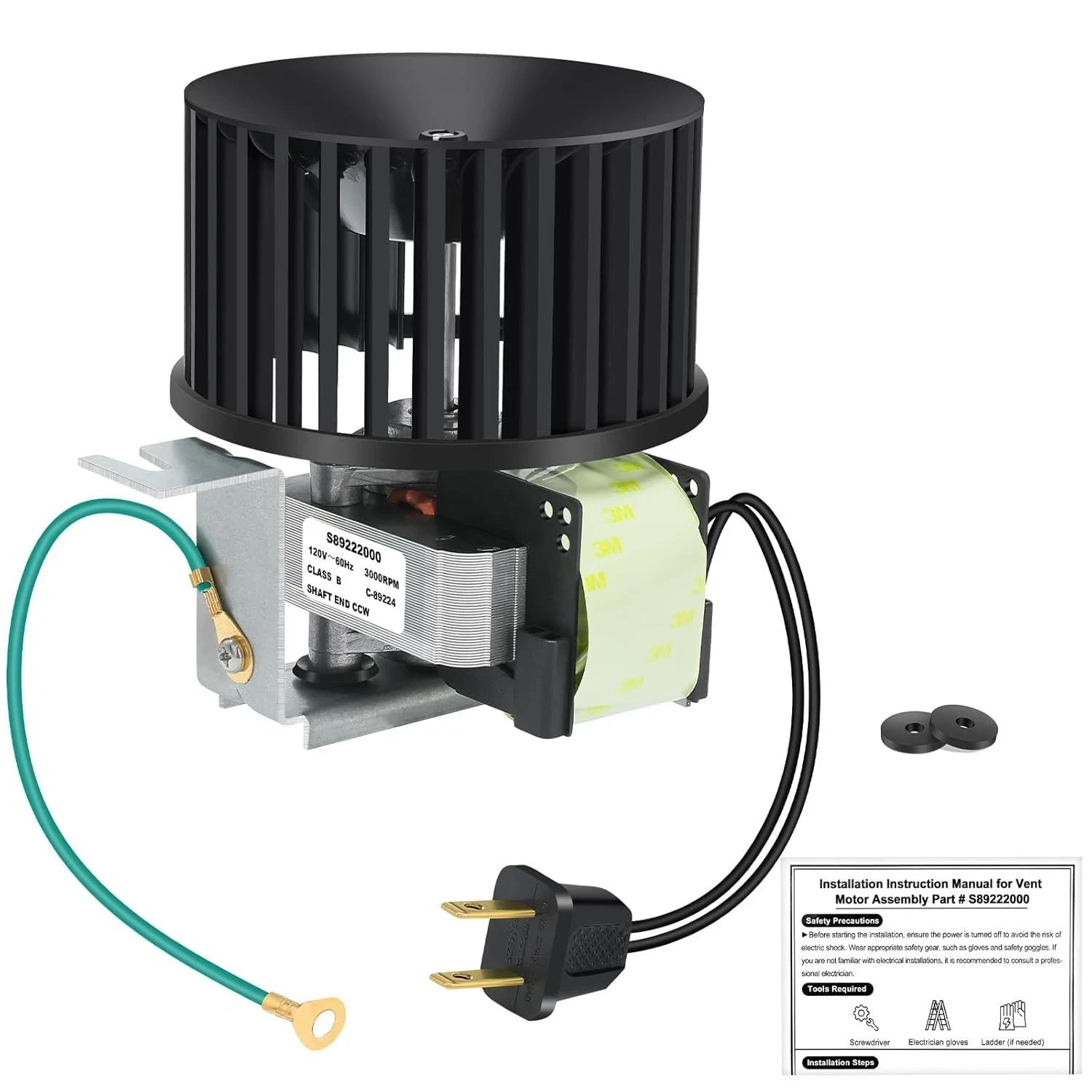 S89222000 Motor Assembly - Super Quiet & High Airflow Upgrade Replacement for 94