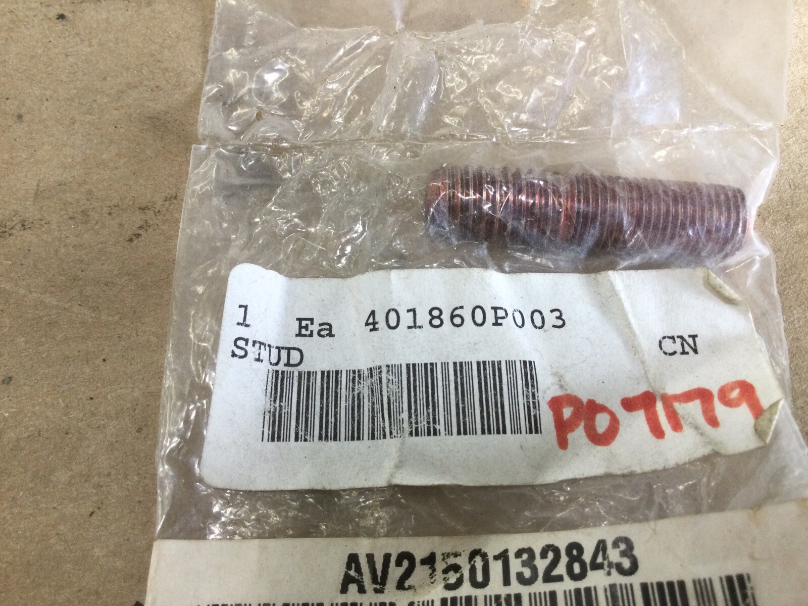 Continental Engine Stud 401860P003 - sold individually