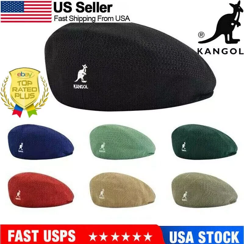 Kangol Wool 504 Flat Cap Men Women Casual Woolen Beret Hat Winter Newsboy Caps