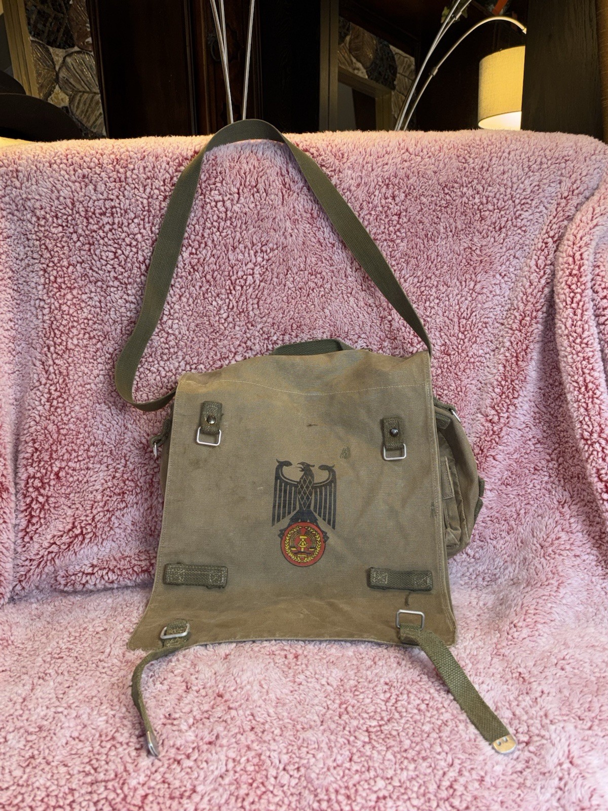 1960s West German Issue Heavy-Duty Canvas Shoulder/Hand Carry