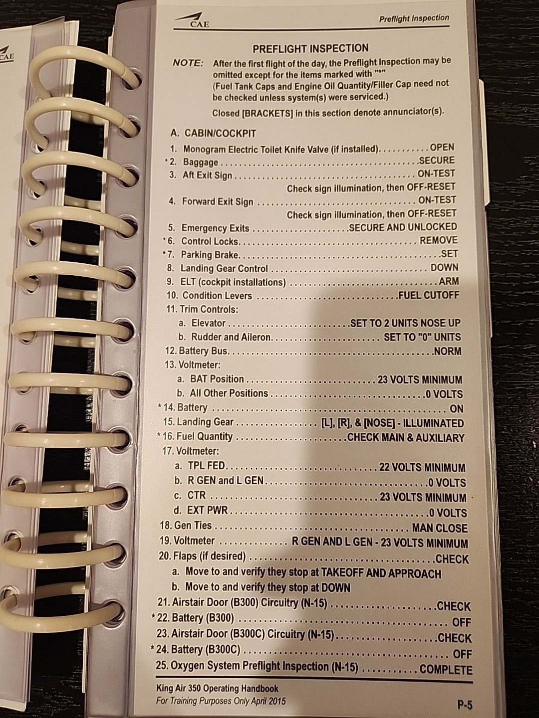 NEW!! CAE King Air B350 EFIS 85 Pilot Operating Handbook Rev 1 2015