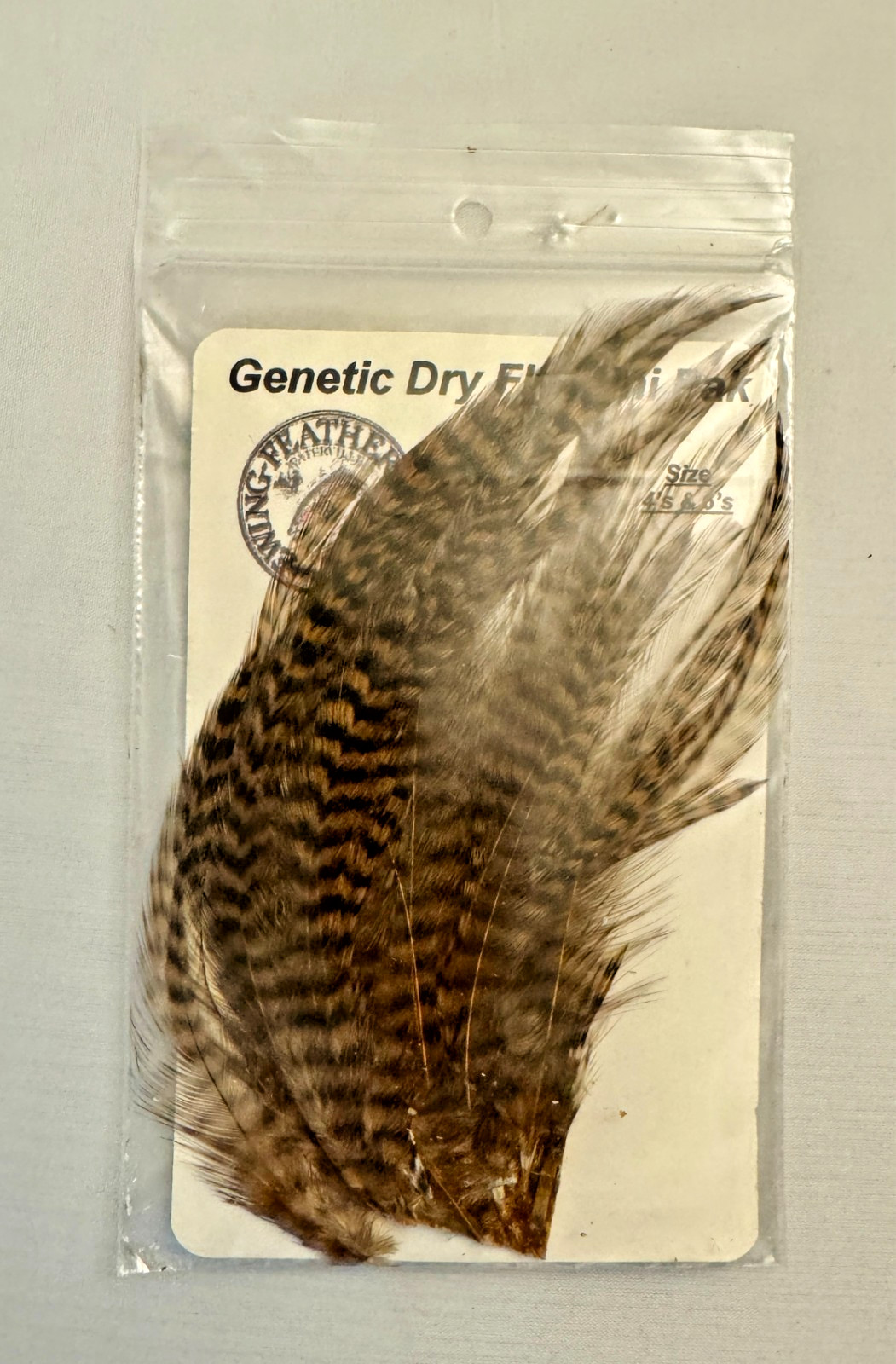 Ewing Feather Farms Genetic Dry Fly Hackle Mini Pak Size 4s and 6s #112