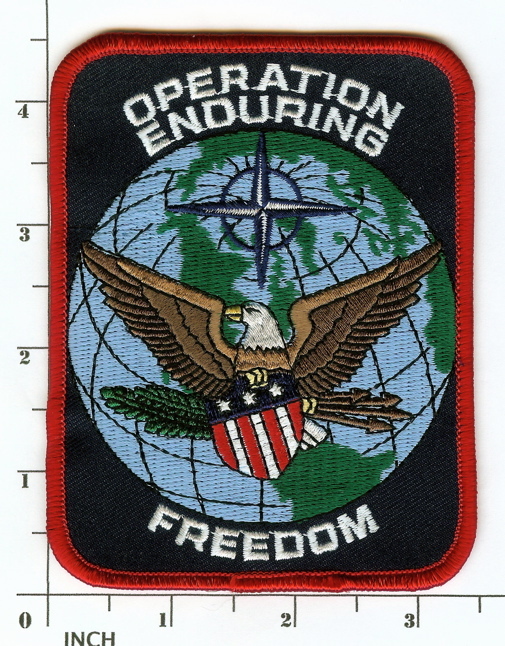 US Operation Enduring Freedom PATCH Army/USMC/USN/USAF Global War on Terror! OEF