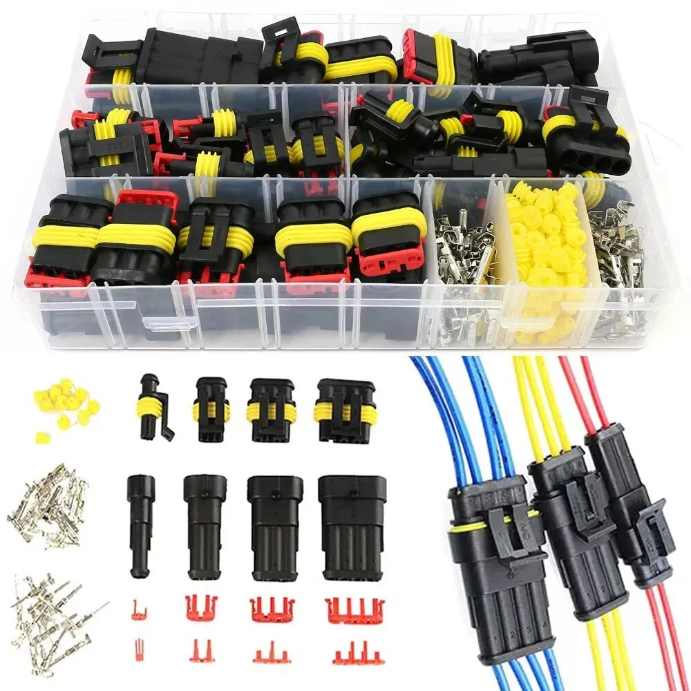 352X Car Electrical Wire Cable Connectors Way Plug Kit Male Female Waterproof