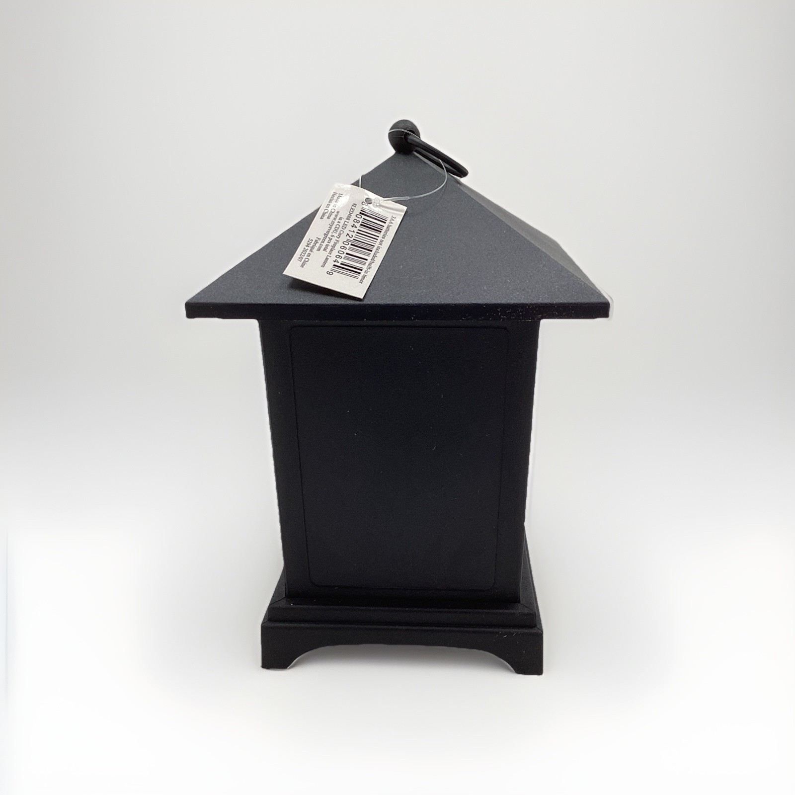 Evergreen - Black LED Fireplace Lantern