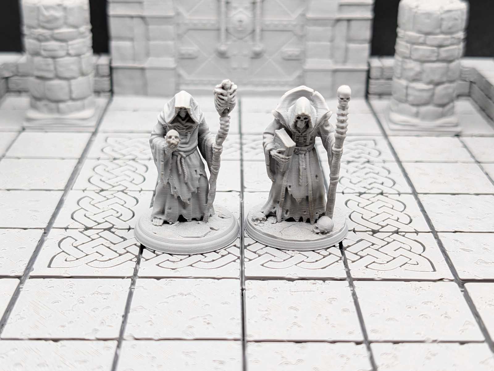 Necromancers and Constructs Miniature Set for Painting DnD Tabletop RPG