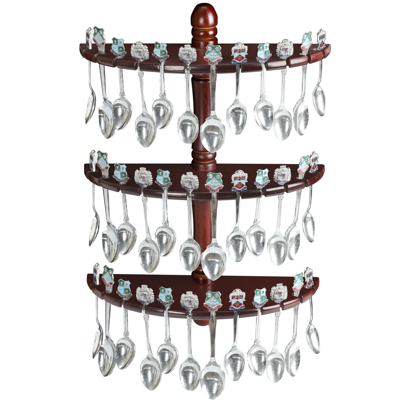 Wall Mounted Spoon Rack Shelf Display Case, Living Room Display
