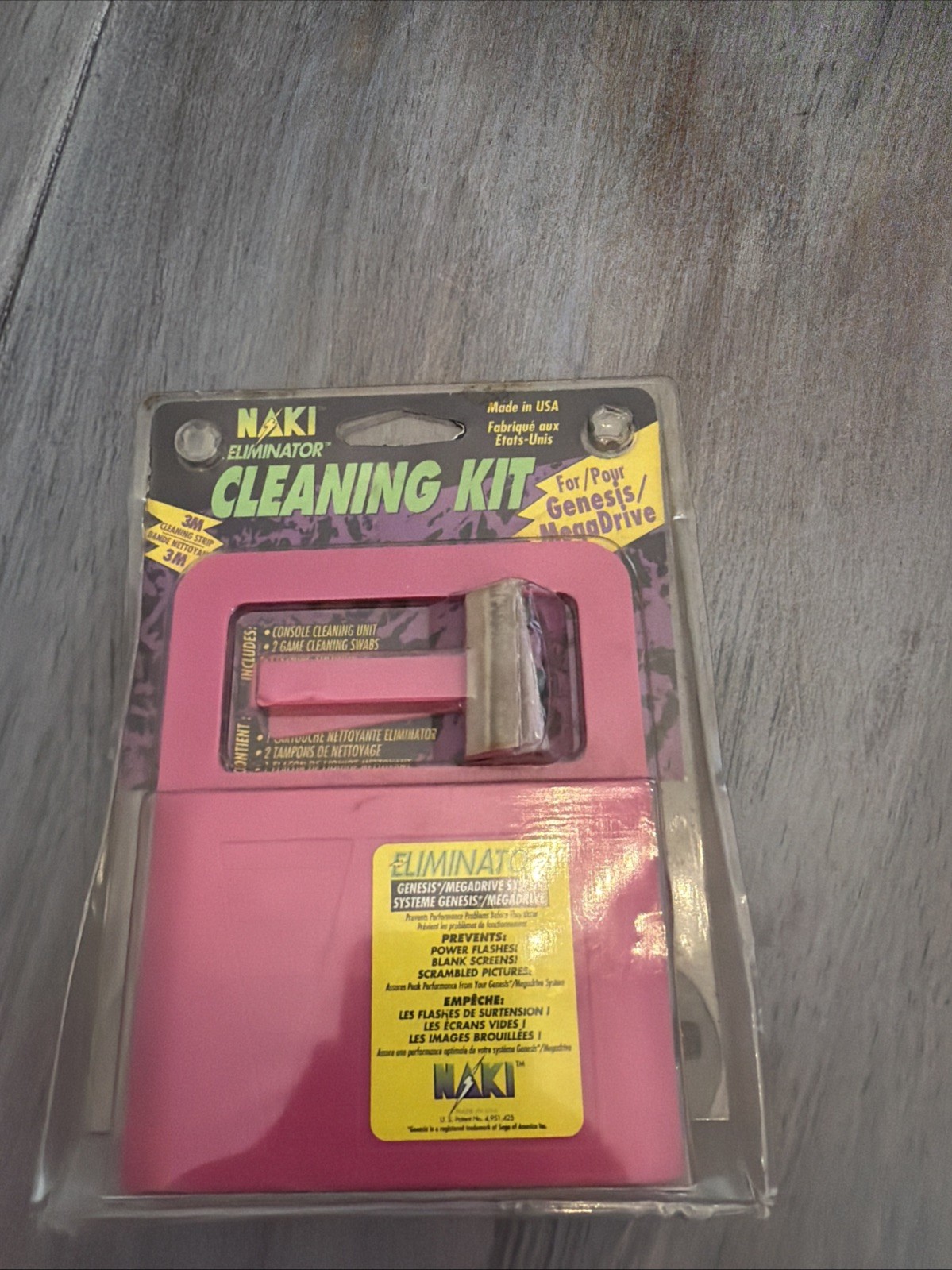 Vtg 1993 Original Naki Eliminator Cleaning Kit For Nintendo NES -NEW