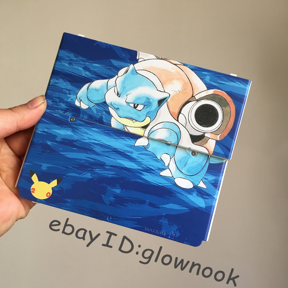 Nintendo New 3DS Replacement Shell - Pokémon Blastoise & Pikachu Blue Water Hot！