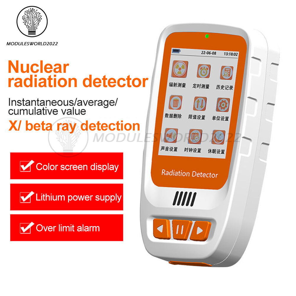 Nuclear Radiation Detector Geiger Counter Tube X-Ray β γ Detection Dosimeter