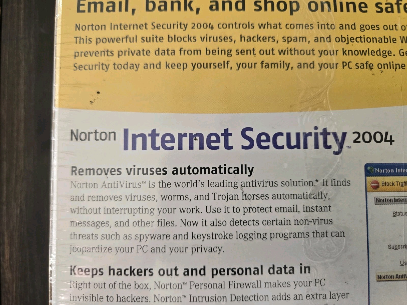Norton Internet Security 2004 Windows XP Home / XP Pro / 2000 Pro / Me / 98 NEW