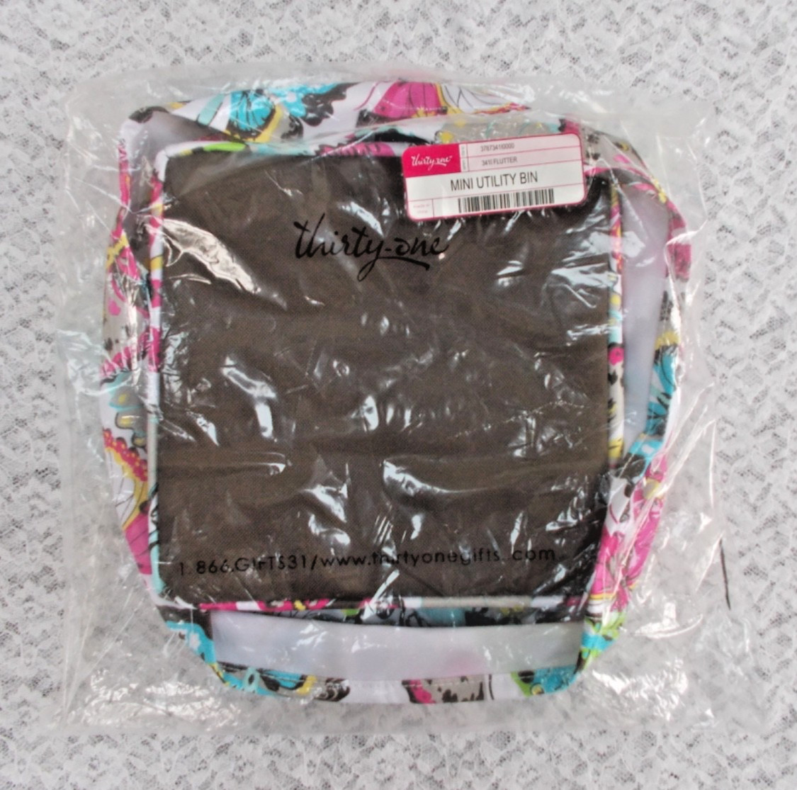 Thirty-One "Mini Utility Bin" #3411 Flutter - Brand New!