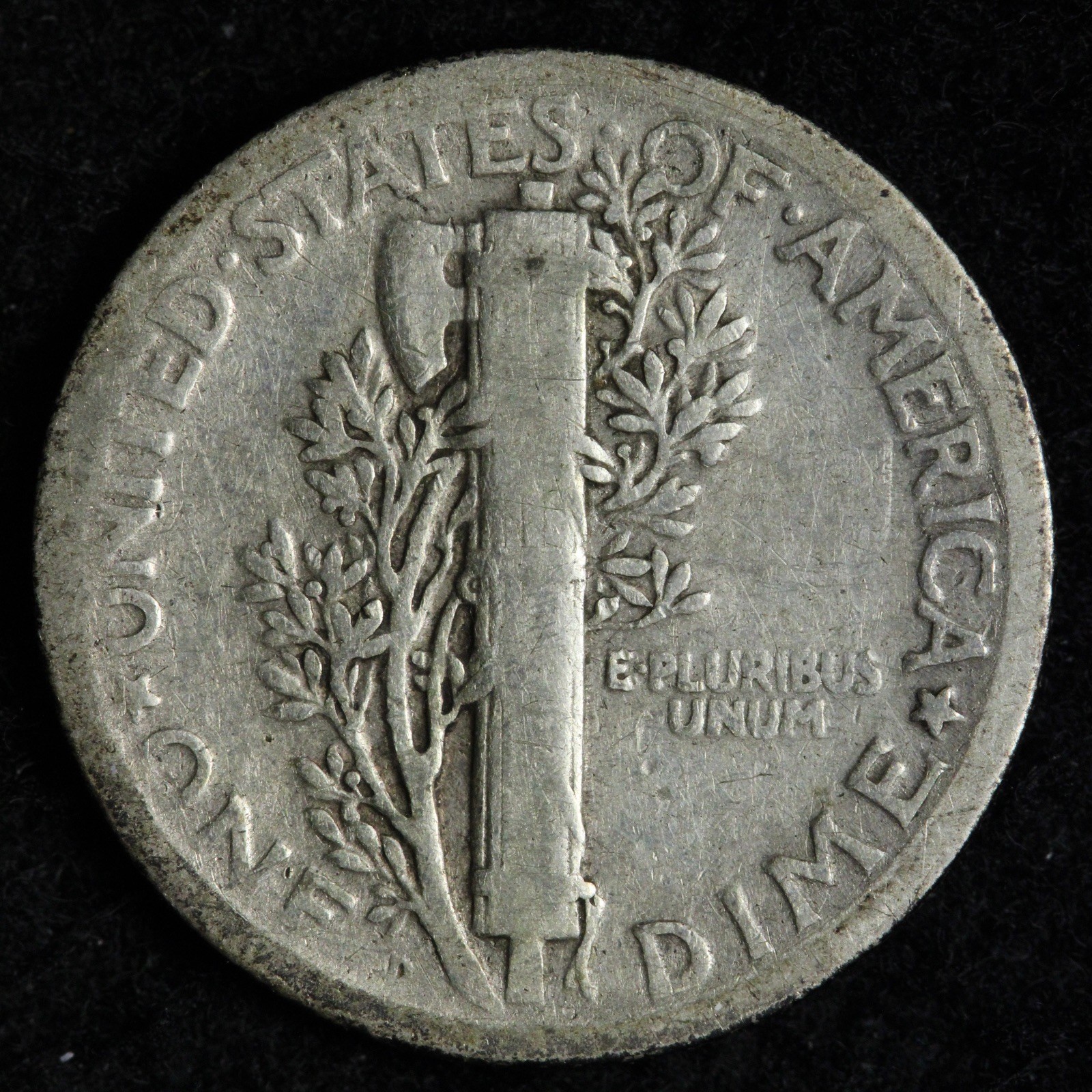 1925-D Mercury Silver Dime FINE E228 KQB