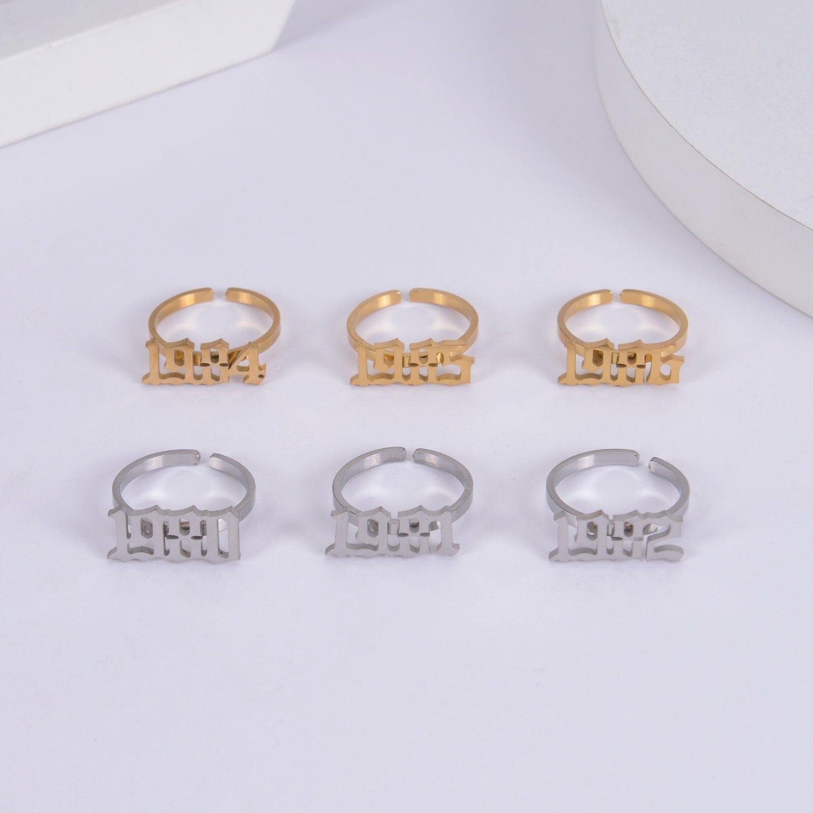 Pendantify Personalized Birth Year Ring | Custom Birth Year Ring Charm