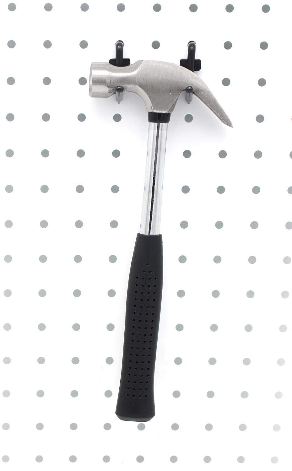 200-Pack 1.5 inch Black L-Style Pegboard Hooks Kit for Tool Organization