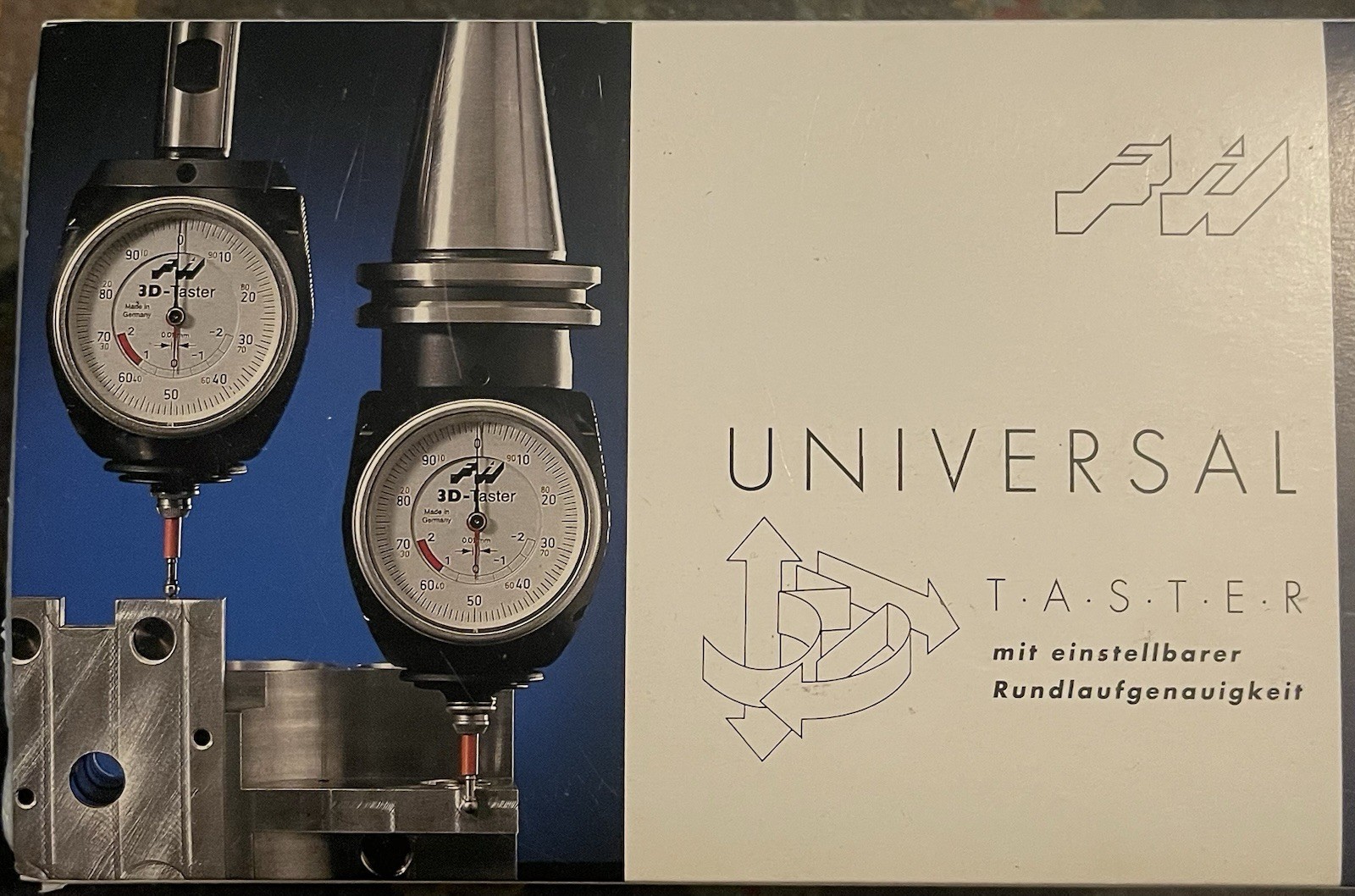 Haimer Inch Edge Finder 80.360.00.IN Universal 3-D Taster Set
