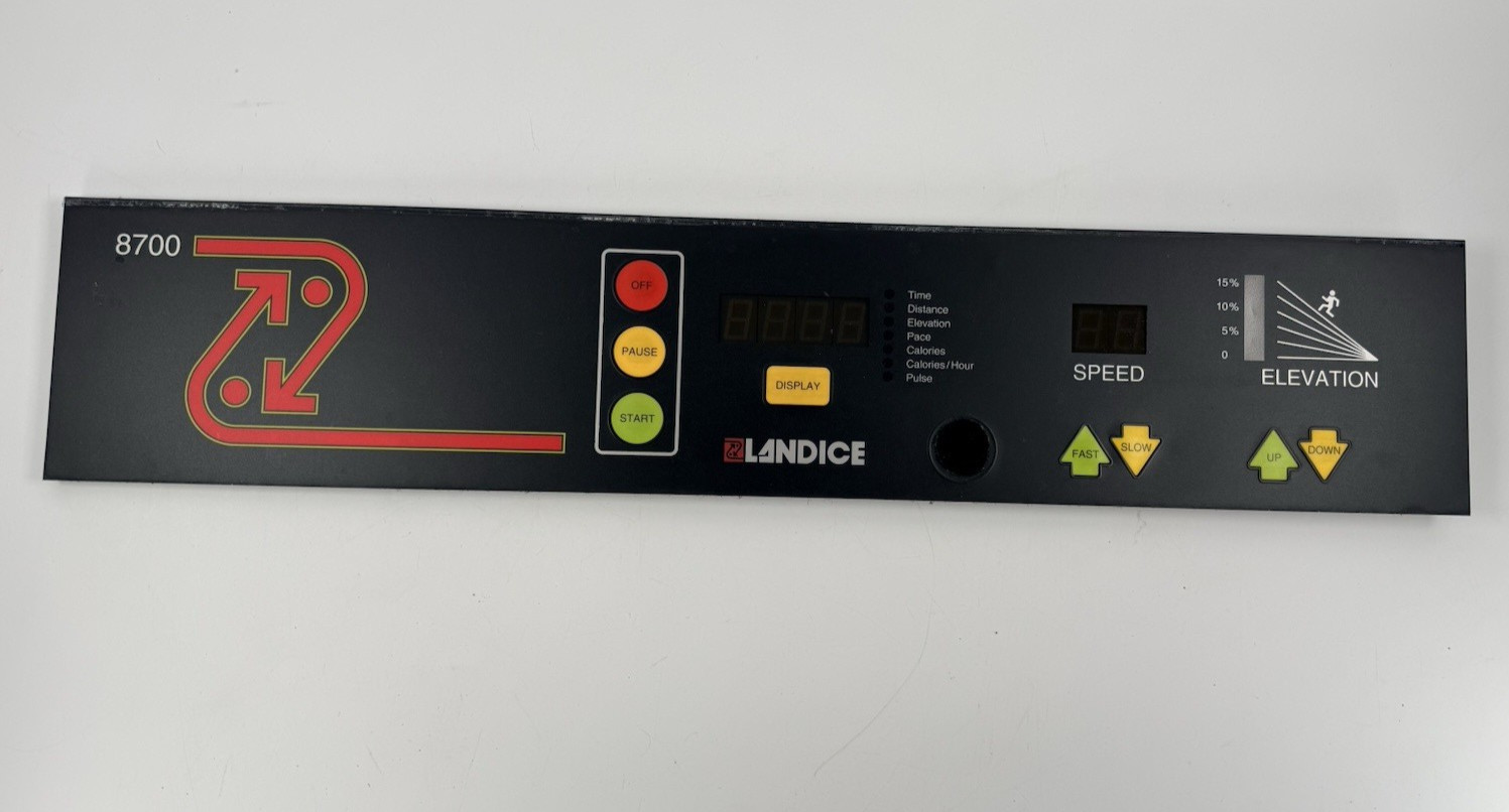 Landice 8700 Treadmill Sports Trainer Console Display Control Panel OEM