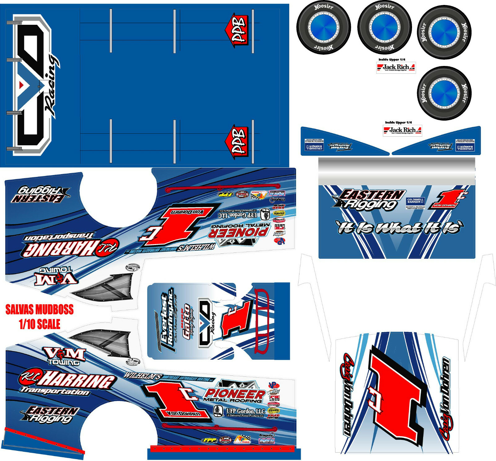 SALVAS MUDBOSS TRAXXAS SLASH CRAIG VONDORN 2019 WRAP KIT
