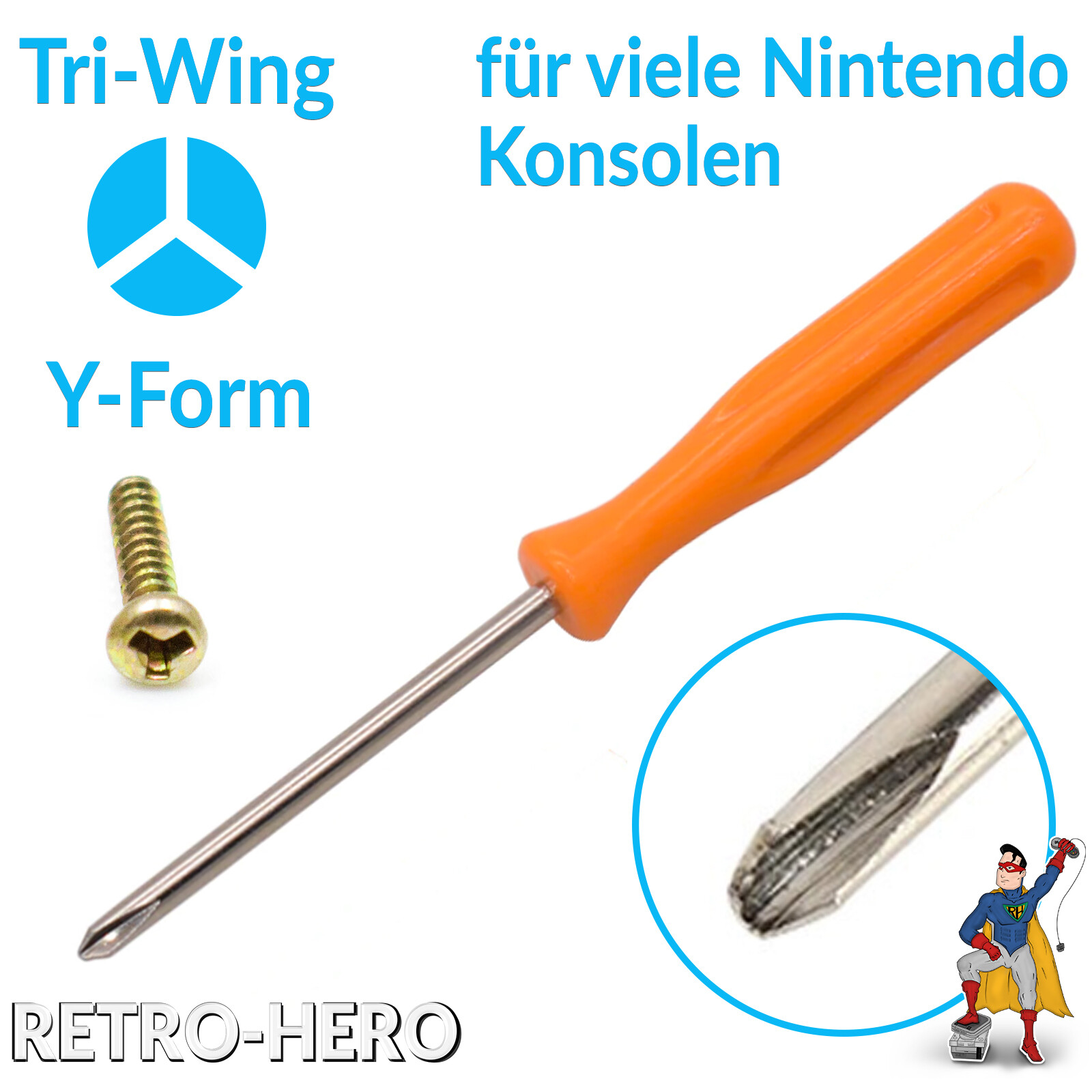 Tri Wing Y Schraubenzieher Schraubendreher für Nintendo Gameboy Wii DS Lite 3DS