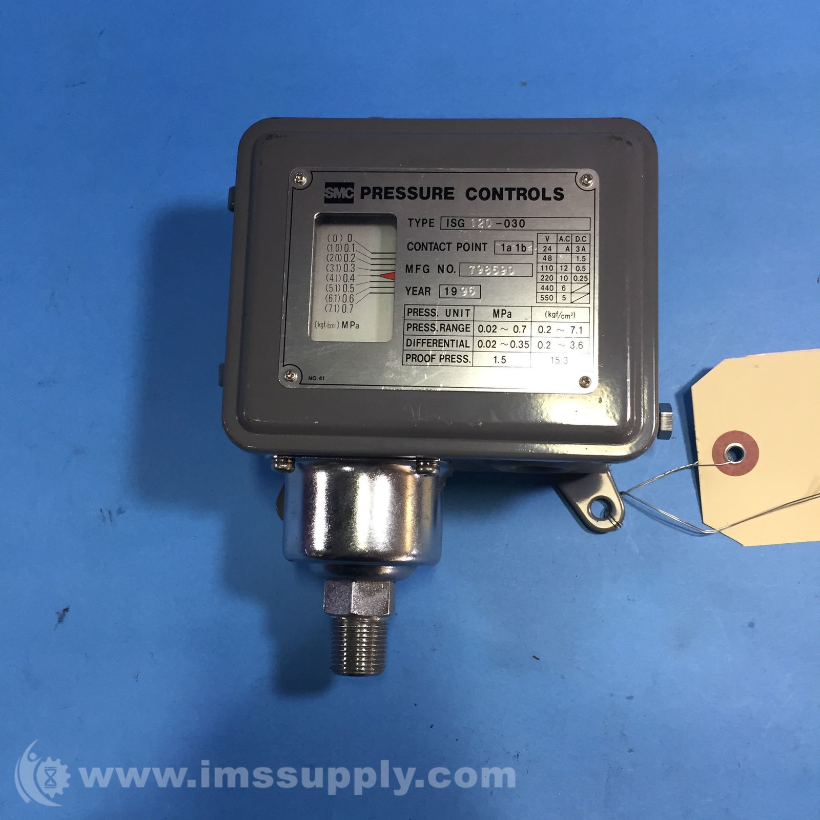 SMC ISG120-030 ISG Pressure Switch FNIP