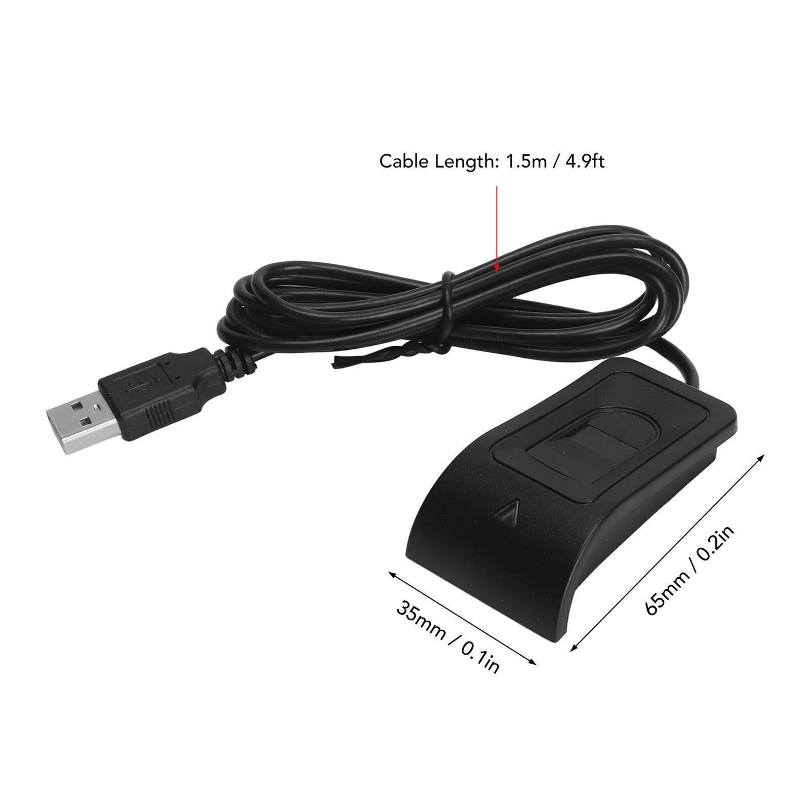 Fingerprint Key Reader Compact Structure Auto Calibration Recognition USB