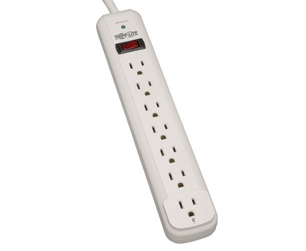 TRIPP LITE 7-Outlets 120 V Surge Suppressor - 7 x NEMA 5-15R - 1.80 kVA - 1080 J
