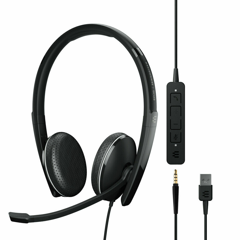 EPOS Sennheiser ADAPT 165 USB II Stereo Computer Headset with 3.5mm Plug
