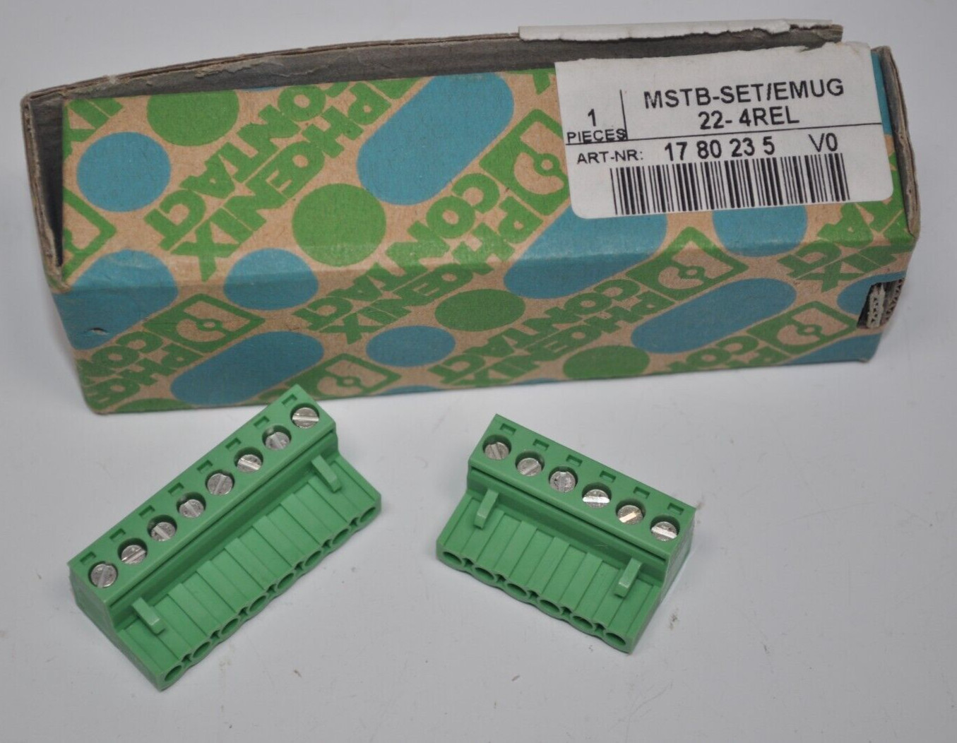 NEW Phoenix Contacts MSTB-SET/EMUG 22-4REL 8 & 6 Pin Connector Terminal Plug Set