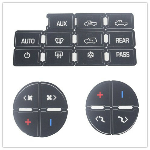 FOR 08-13 CHEVROLET TRAVERSE AC BUTTON DECALS GM CLIMATE CONTROL REPAIR
