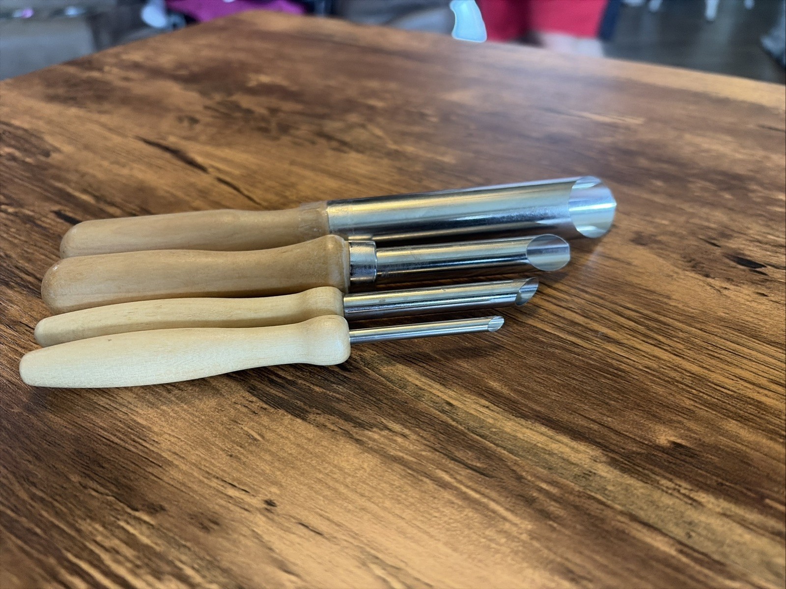 4-Piece Clay Hole Cutters for Pottery