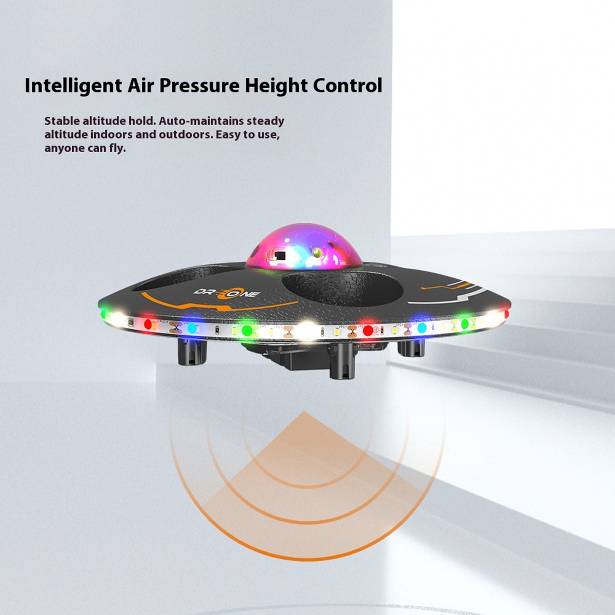 Remote Control Handheld Drone UFO Flying Object Quadcopter One Key Take-off/land